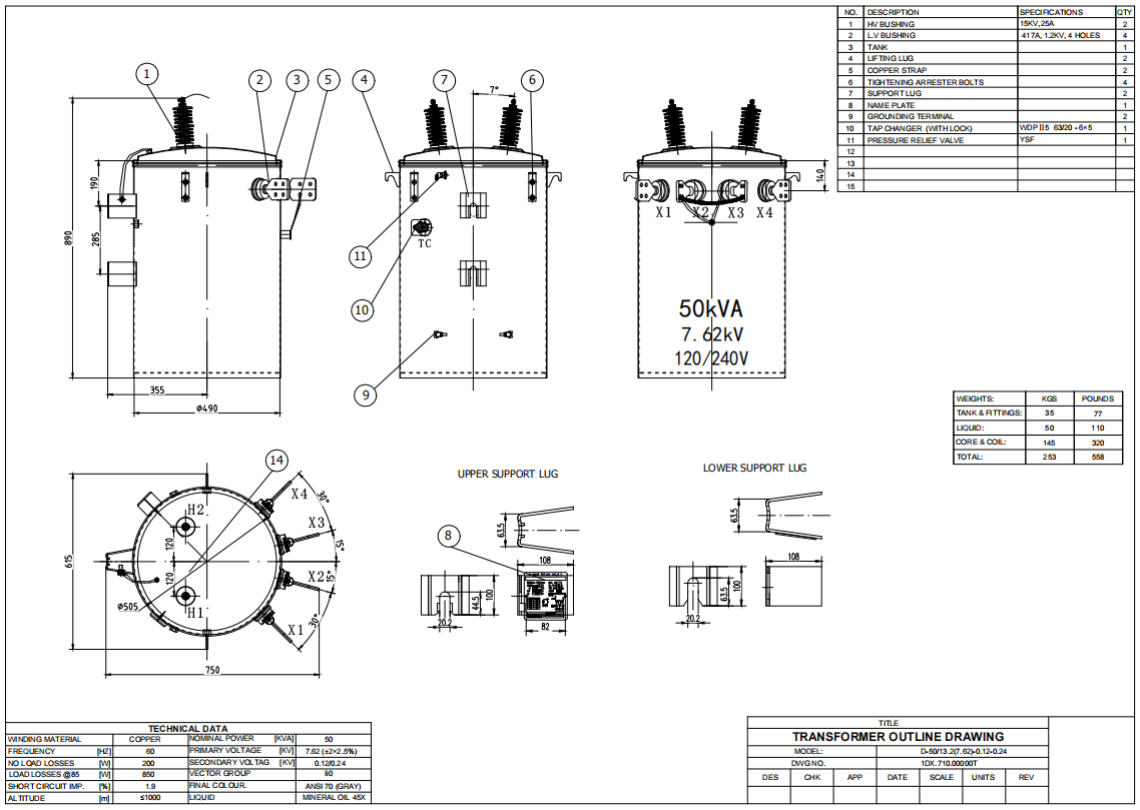 single phase pole mounted transformers in philippines design2